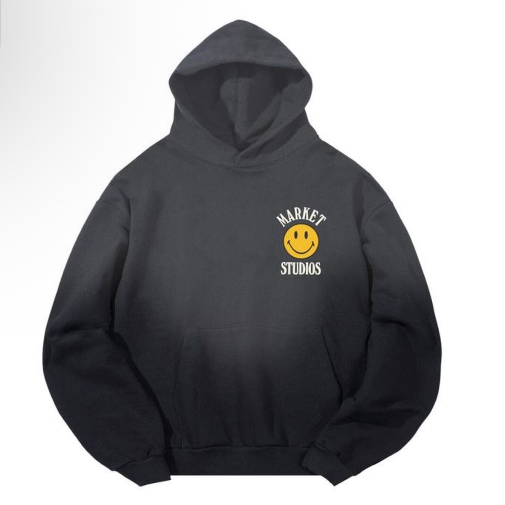 Market studios SMILEY UPSIDE DOWN LOCKUP HOODIE